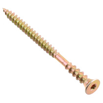 Саморез конструкционный TX 6,0х100 желтый цинк 2 шт