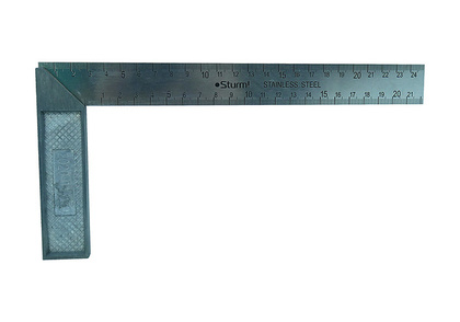 Угольник 250 мм., стальной, оцинкованный, Sturm! 2020-01-250