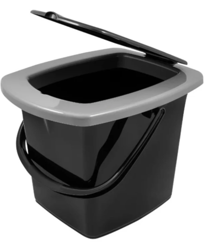 Ведро- туалет 16л черный