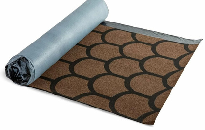 Черепица рулонная Технониколь Бобровый хвост, S8м2, коричневая