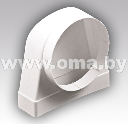 Соединитель угловой 90 плоского воздуховода с  60х204/D125 620СК12,5КП