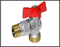 Кран шаровой DN 15 PN1,6 МПа 11Б27п17, ц, 3/4 Нб.9 арт.ZW10148