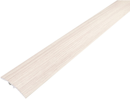 Порог алюм. п/кругл 40мм/0,9м груша белая (скрытое крепление), DOMOLETTI