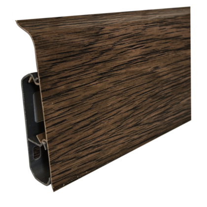 Плинтус напольный ПВХ Qvant Q08 Дуб миллениум 76мм 2,2м