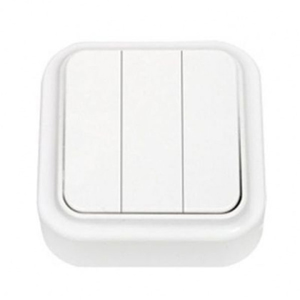 VIKA бел. Выключатель 3-кл. А056-137, ОККО