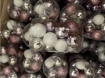 Набор шаров Pink, 2,8см, 16шт, арт. MUCGD-22090