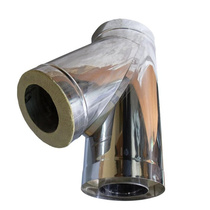 Тройник дымоходный 	БлицПром AISI304-0,8 мм, 45гр. d115 мм