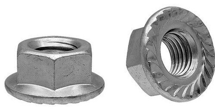 Гайка - с фланцем М10 оцинкованная Suzhou Hongly Hardware DIN 6923 (5шт)