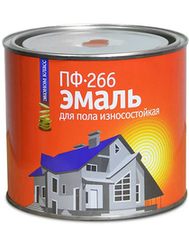 Эмаль ПФ-266 алкидная для пола, красно-коричневая, 2,5 кг