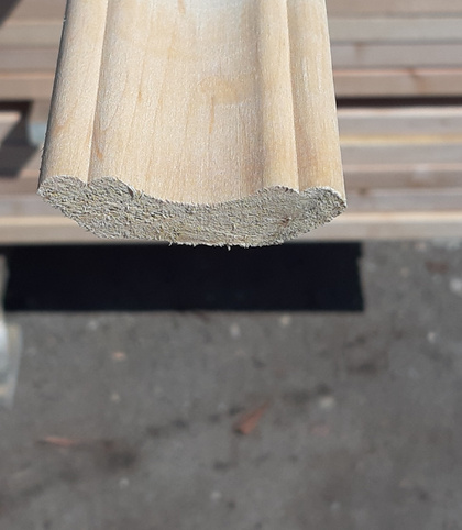 Плинтус 15х56х2200 мм, сорт А, ольха