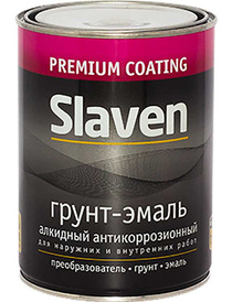 Эмаль Slaven По ржавчине (1.1кг, светло-серый)