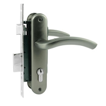 Замок врезной N23-70 Л (графит) NORA-M