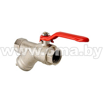 Кран шаровой со встр. фильтром, стальная рукоятка 1/2 вн.-вн. VT.292.N.04