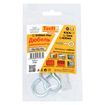 Дюбель универсальный нейлон с круглым крючком 12х60 2шт Tecfi