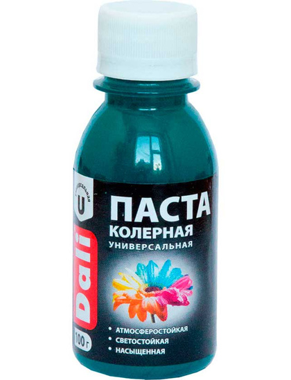 Колеровочная паста Dali бирюзовый 0,1 кг