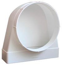 Соединитель каналов Эковент-612СК10КП, D 100 60x120 мм