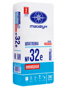 Шпатлевка финишная Тайфун Мастер №32е 25 кг