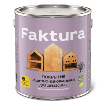 Покрытие FAKTURA защитно-декоративное для древесины палисандр 2,5 л