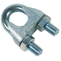 Зажим для стальных канатов Suzhou Hongly Hardware DIN 741 оцинкованный 8 мм 2 шт