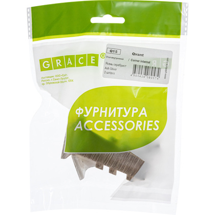 Угол внутр. Qvant Q15 Ясень серебристый (2шт)