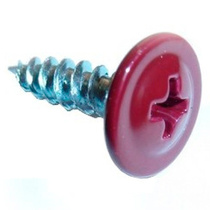 Шуруп по мет. 4,2х16 RAL 3005 темно-красный п/шайба острый (20шт) оцинк.