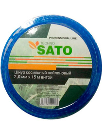 Леска для триммера SATO TECHNO 2мм 15м