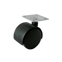 Колесо мебельное Lemax prof KLS-01-D40 d=40, без стопора, 38х38