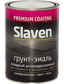 Эмаль Slaven По ржавчине (1.1кг, коричневый)